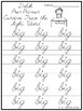 dolch pre primer cursive trace the word printable worksheets prek 2nd