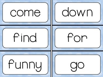 Dolch Pre-Primer Flash Cards by Primary Tutor for K2 | TpT
