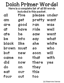 Word Wall - Sight Words {Pre-Primer - Grade 3 Dolch Word Lists