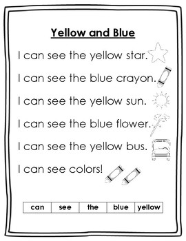 Dolch Pre-Primer Sight Word Poems by Hello Miss Hayes | TpT