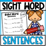 Sight Word Sentences | 40 Pre-Primer Words | Sight Word Activity