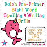 Dolche Pre-Primer Sight Word Practice Drills: Read-Color-T