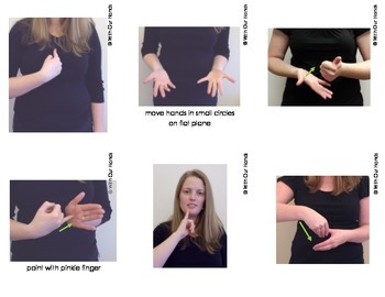 Preview of Dolch Pre-Primer Sight Words (ASL) Sign Language Cards