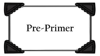 Preview of Dolch Pre-Primer Sight Words Fitness Movement