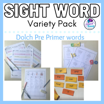 Preview of Dolch Pre Primer Sight Words Reading & Writing VARIETY Pack w stories