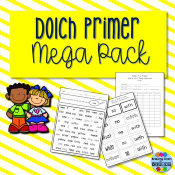 Preview of Dolch Primer Low Prep Mega Pack