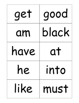 dolch primer sight words