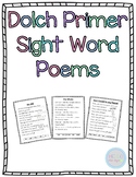 Dolch Primer Sight Word Poems