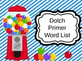 Dolch Primer Sight Words PowerPoint Presentation