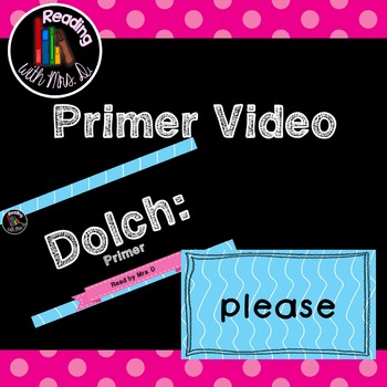 Preview of Dolch Primer for Choral Repeat
