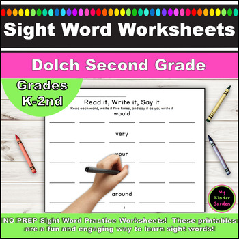Dolch 2nd Grade 10 Weeks of Sight Word and High Frequency Word Work