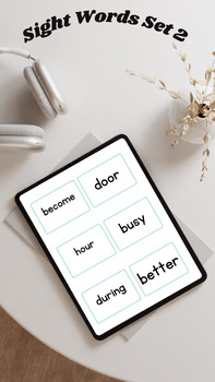 Preview of Dolch Sight Words Flash Cards Set #2      32 Page High Frequency Word Success