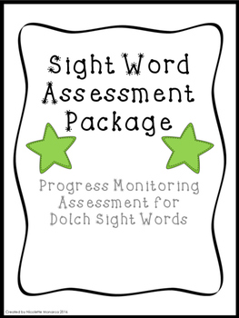 Preview of Dolch Sight Word Assessment Package