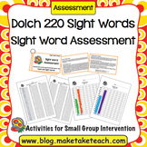 Dolch Sight Word Assessment and Progress Monitoring Materials