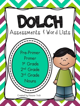 Preview of Dolch Sight Word Assessments and Word Lists