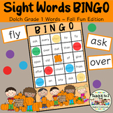 Dolch Sight Word BINGO - Grade 1 Fall Edition