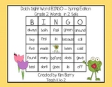Dolch Sight Word BINGO - Grade 2 Spring Frog Edition