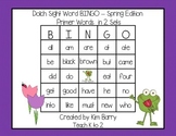 Dolch Sight Word BINGO - Primer Spring Frog Edition