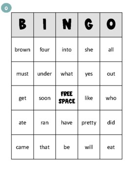 Dolch Sight Word Bingo by Victories with Miss V | TPT