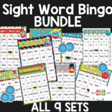 Sight Word Bingo Games BUNDLE | High Frequency and Heart W