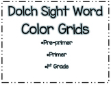 Dolch Sight Word Coloring Grids