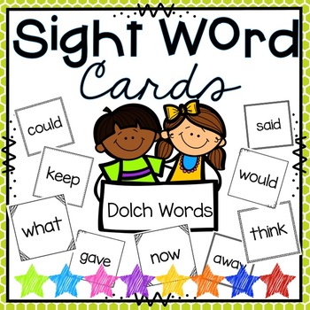 Preview of Dolch Sight Word Flash Cards