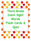 Dolch Sight Word Flash Cards & Quiz 3-2
