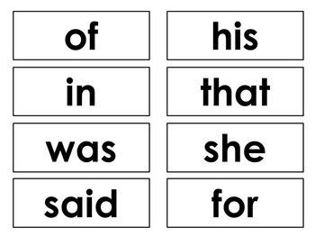 Preview of Dolch Sight Word Flash Cards & Word Wall