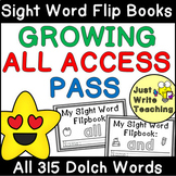 Sight Word Flip Book (Flipbook) - BLUE