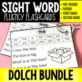 Dolch Sight Word Fluency Flashcards BUNDLE
