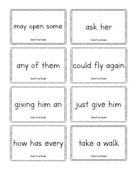 Dolch Sight Word Fluency Phrases: First Grade Set by Krystie Hassemer