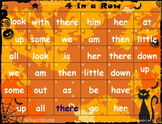 Halloween Game - Dolch Sight Word Game - Halloween 4 in a Row