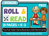 Dolch Sight Word Game ROLL AND READ  {freebie}