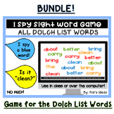 Dolch Sight Word Game~ Uses ALL words ~ Bundle ~ 