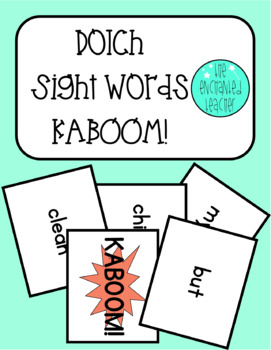 Preview of Dolch Sight Word KABOOM! Game Bundle