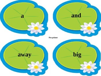 Preview of Dolch Sight Word Leap Frog!