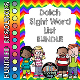 Dolch Sight Word List and Word Cards Bundle