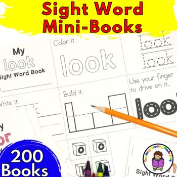 Preview of Sight Word Mini Books Bundle