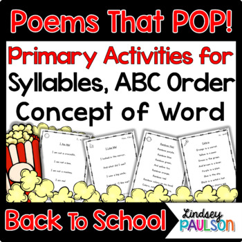Preview of Back To School Poems & Shared Reading