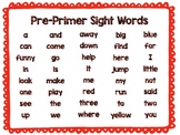 Dolch Sight Word Posters
