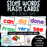 Dolch Sight Word Powerpoint Editable Flash Cards with Move