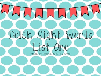 Preview of Dolch Sight Word Powerpoints--Editable!