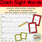 Dolch Sight Word Practice - Primer Words