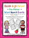 Dolch Sight Word Pre-Primer Word Search - Freebie
