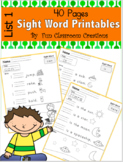 Write and Read Sight Word Fluency (List 1)