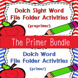 Dolch Sight Word Write and Wipe File Folder~ The Primer Bundle