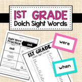 Dolch Sight Words - 1st Grade Word of the Day - Editable 4