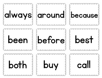 Dolch Sight Words - 2nd Grade by Cassandra's Language Lounge | TpT