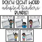 Dolch Sight Words Adapted Binders - Physical & Digital BUNDLE