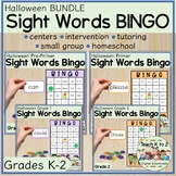 Sight Words BINGO for Grades K-2 Halloween Reading Centers